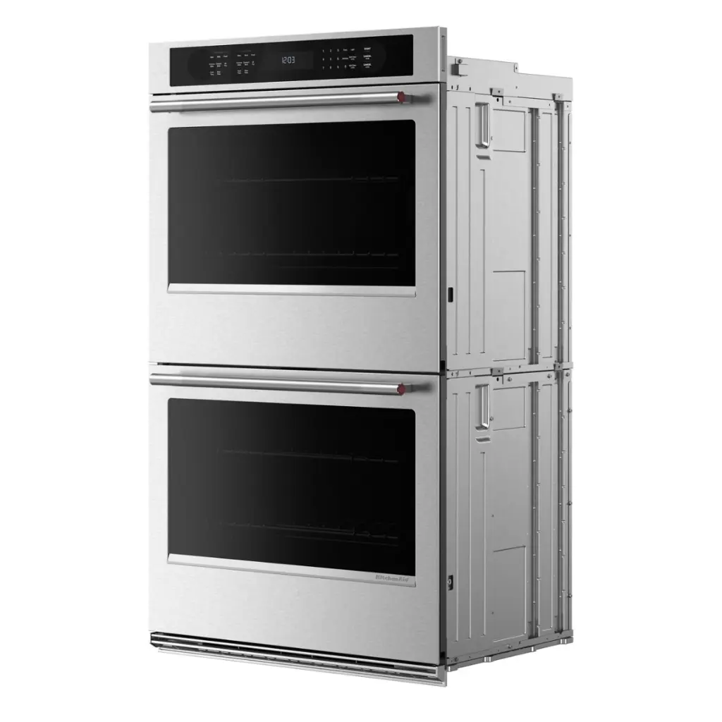 Horno Doble Eléctrico 30" Kitchenaid Empotrable Acero Inoxidable con PrintShield