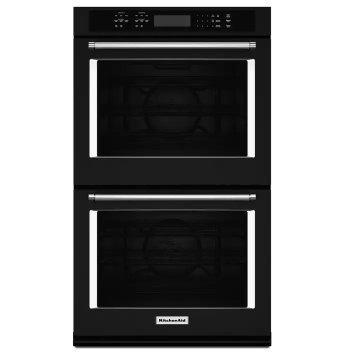 Horno Doble Eléctrico 30" Kitchenaid Acero Negro
