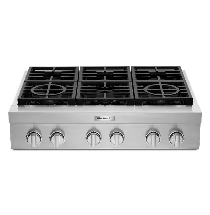 Parrilla de Gas Kitchenaid Profesional 36" 6Q Acero Inoxidable