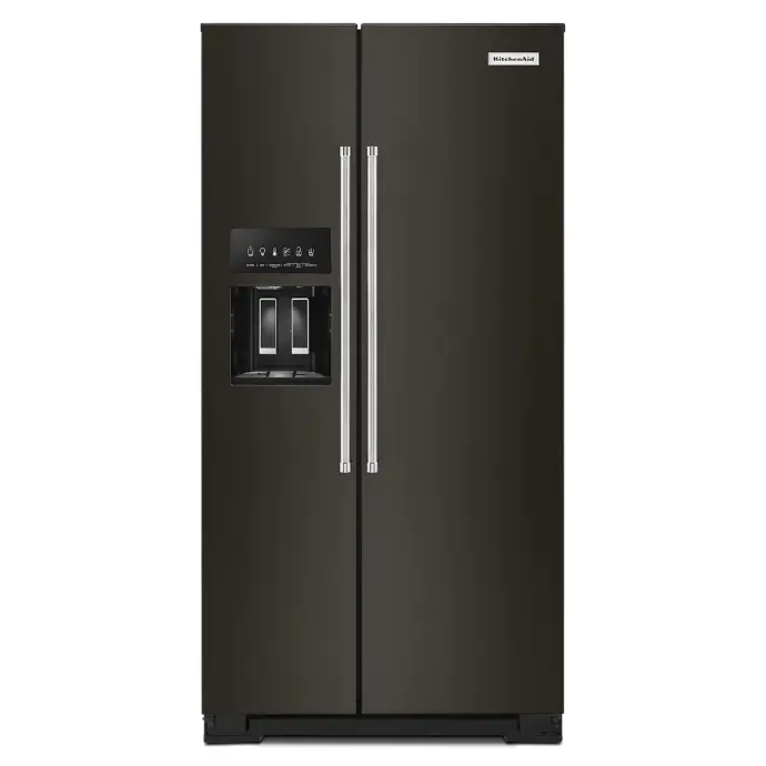 Refrigerador Dúplex Kitchenaid 22.6P3 Counter depth Acero Negro