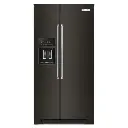 Refrigerador Dúplex Kitchenaid 22.6P3 Counter depth Acero Negro