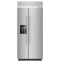Refrigerador Empotrable Kitchenaid 36" Con Despachador Acero Inoxidable Print Shield