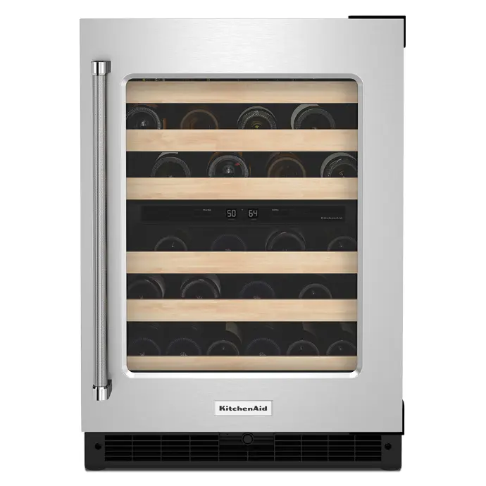 Cava de Vinos 24" Kitchenaid derecho Acero Inoxidable