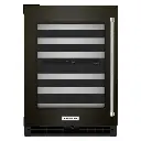 Cava de Vinos 24" Kitchenaid Izquierdo Acero Negro