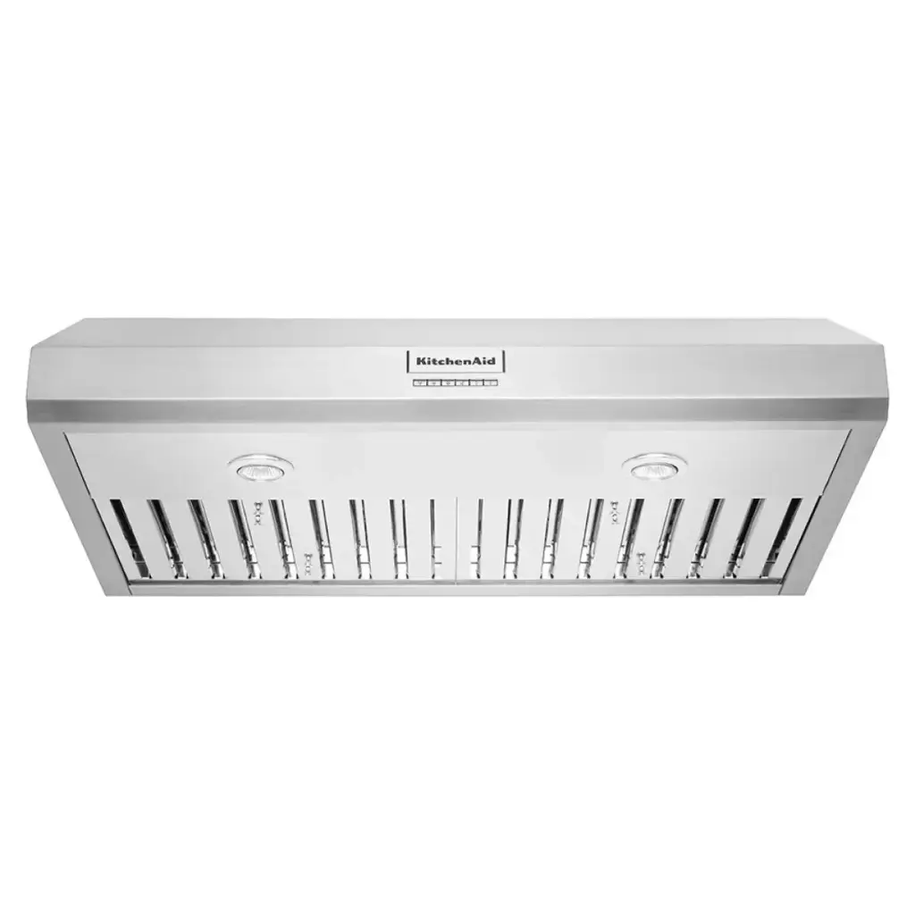 Campana Bajo Gabinete 36" Kitchenaid Profesional 600 CFM Acero Inoxidable