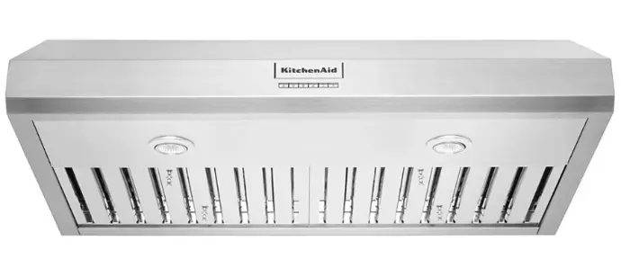 Campana Bajo Gabinete 36" Kitchenaid Profesional 600 CFM Acero Inoxidable