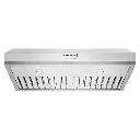 Campana Bajo Gabinete 36" Kitchenaid Profesional 600 CFM Acero Inoxidable