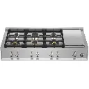 Parrilla De Gas 48" Bertazzoni Acero Inoxidable