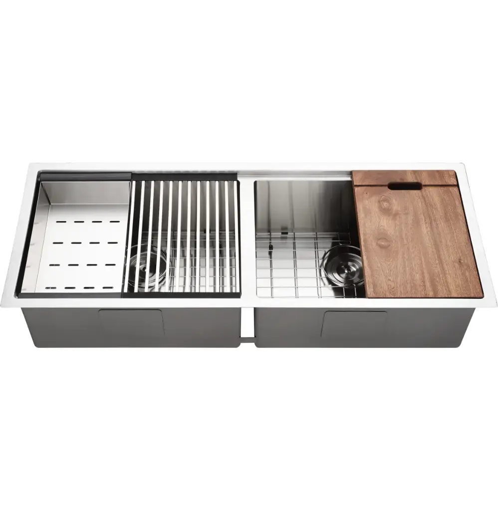 Tarja Sinka Doble Tina Simétrica 113 X 45 Cal 16 R10 Acero Inox