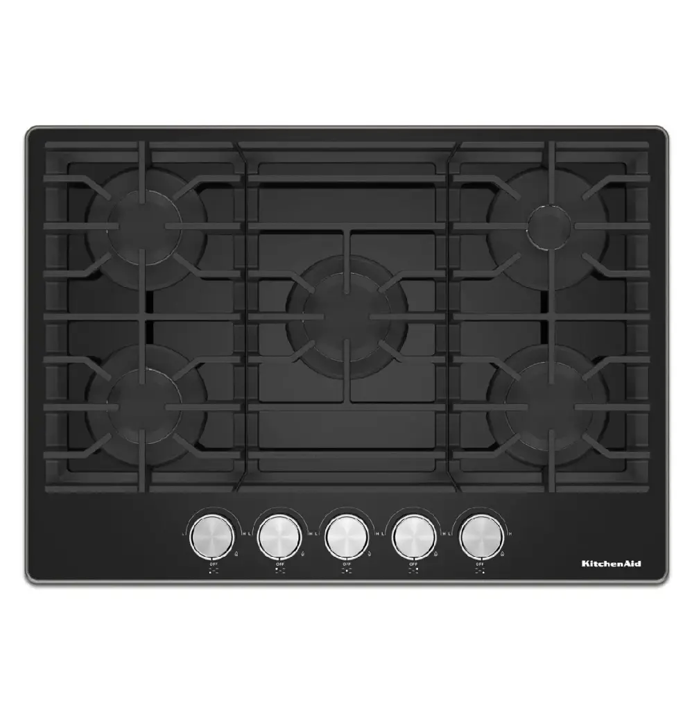Parrilla de Gas KitchenAid  30" Vidrio Negro