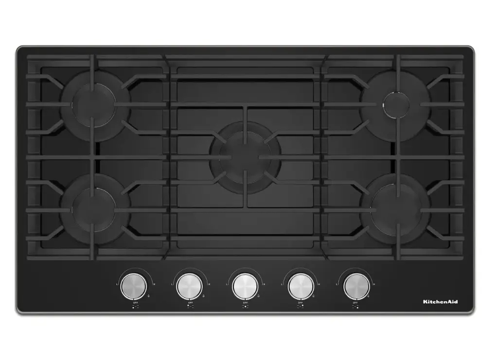 Parrilla de Gas KitchenAid 36" Vidrio Negro
