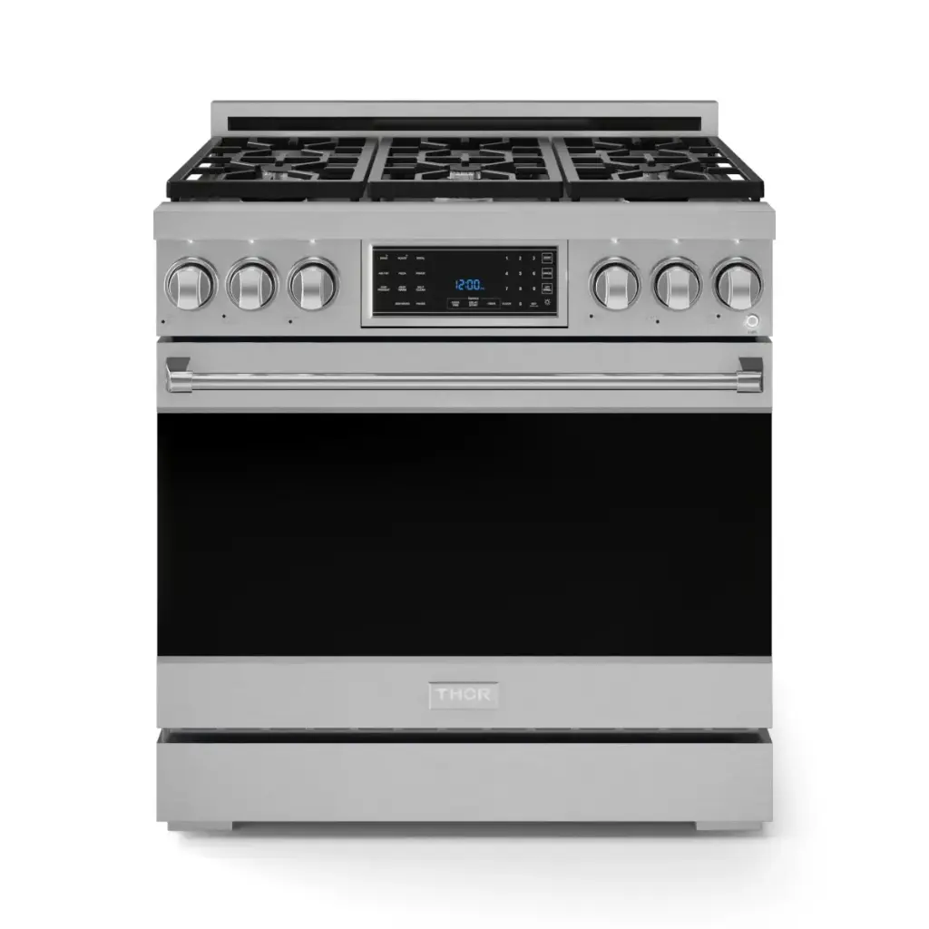 Estufa de Gas LP Profesional de 36"  Inoxidable THOR