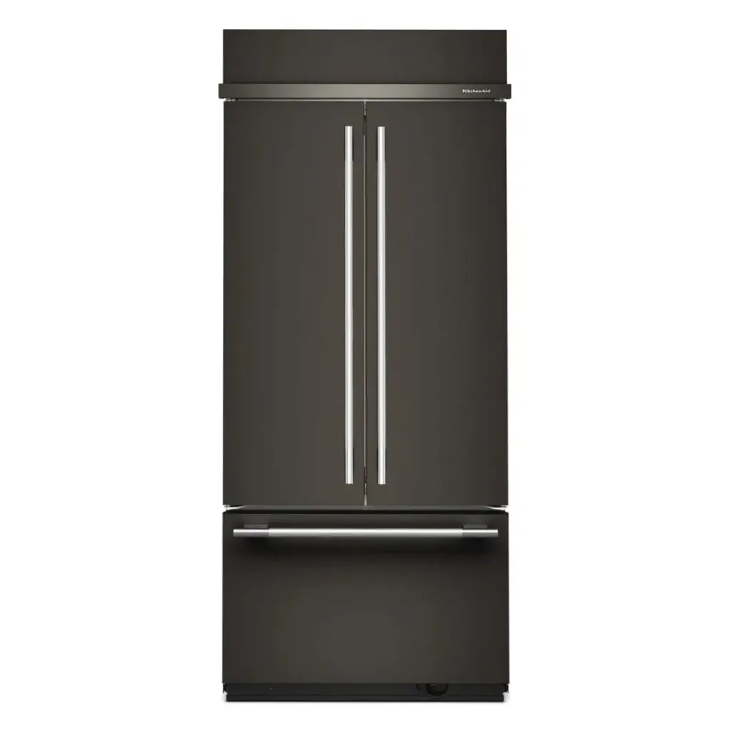 Refrigerador Empotrable 36" Kitchenaid French Door Black Ore