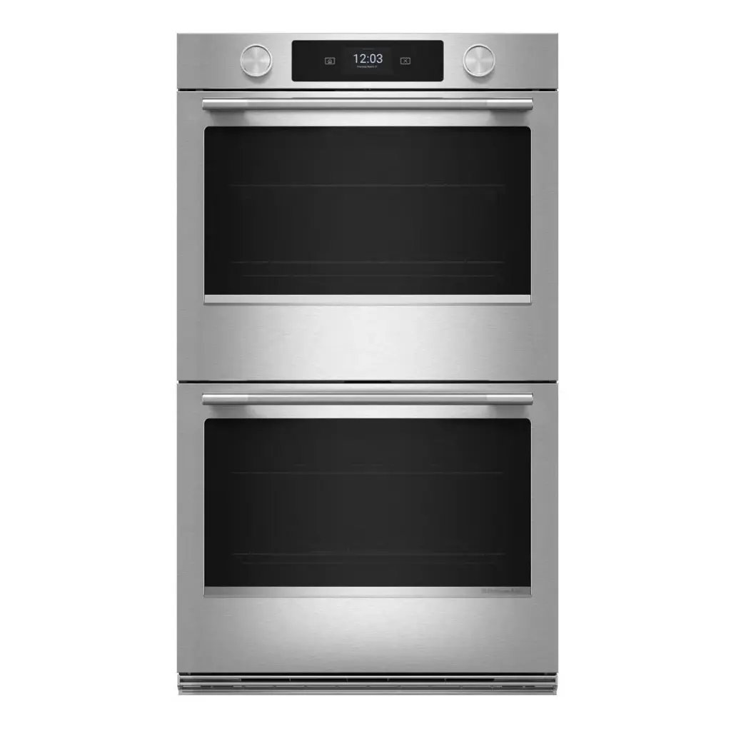 Horno Doble Eléctrico 30" Kitchenaid Empotrable Acero Inoxidable con PrintShield