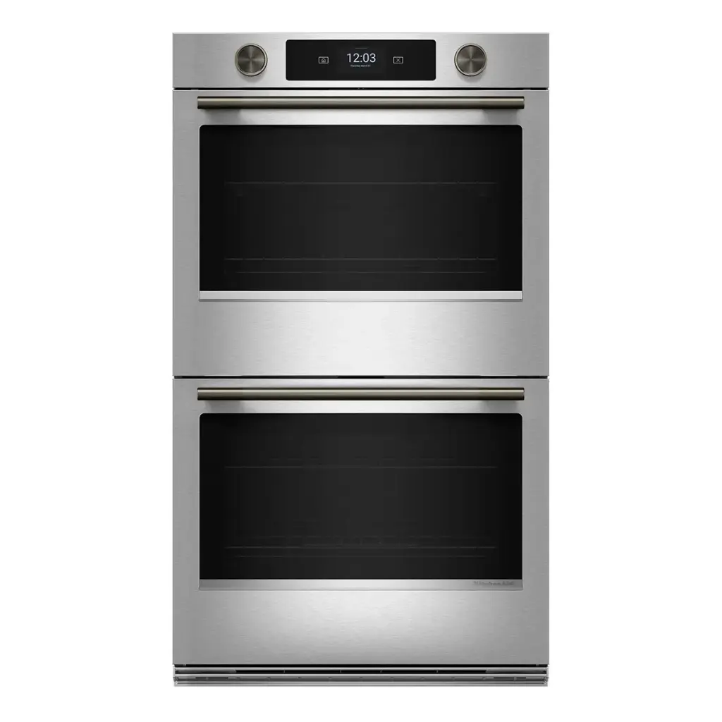 Horno Doble Eléctrico 30" Kitchenaid Empotrable Acero Inoxidable con PrintShield