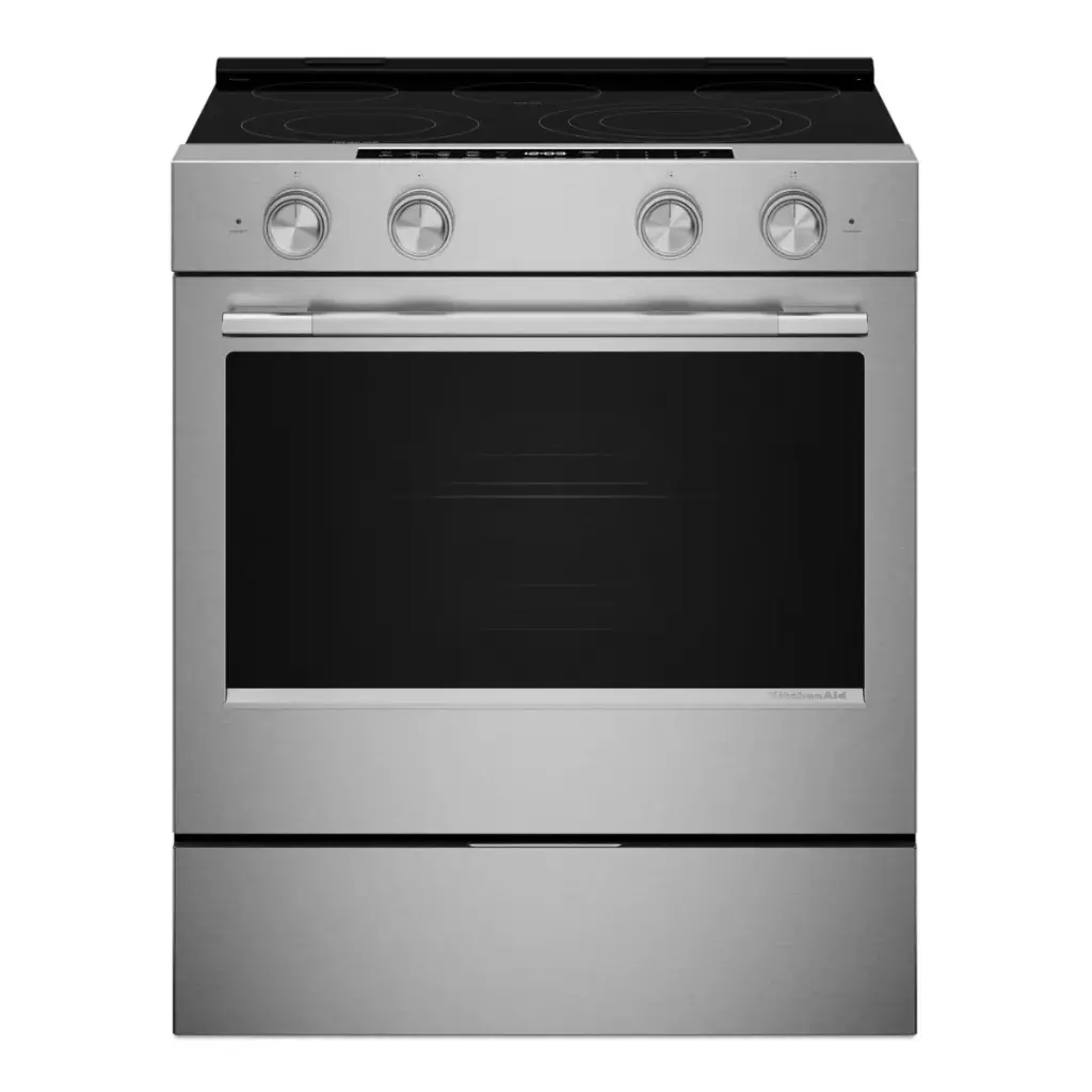 Estufa Eléctrica 30" Kitchenaid Eléctrica Acero Inoxidable con PrintShield