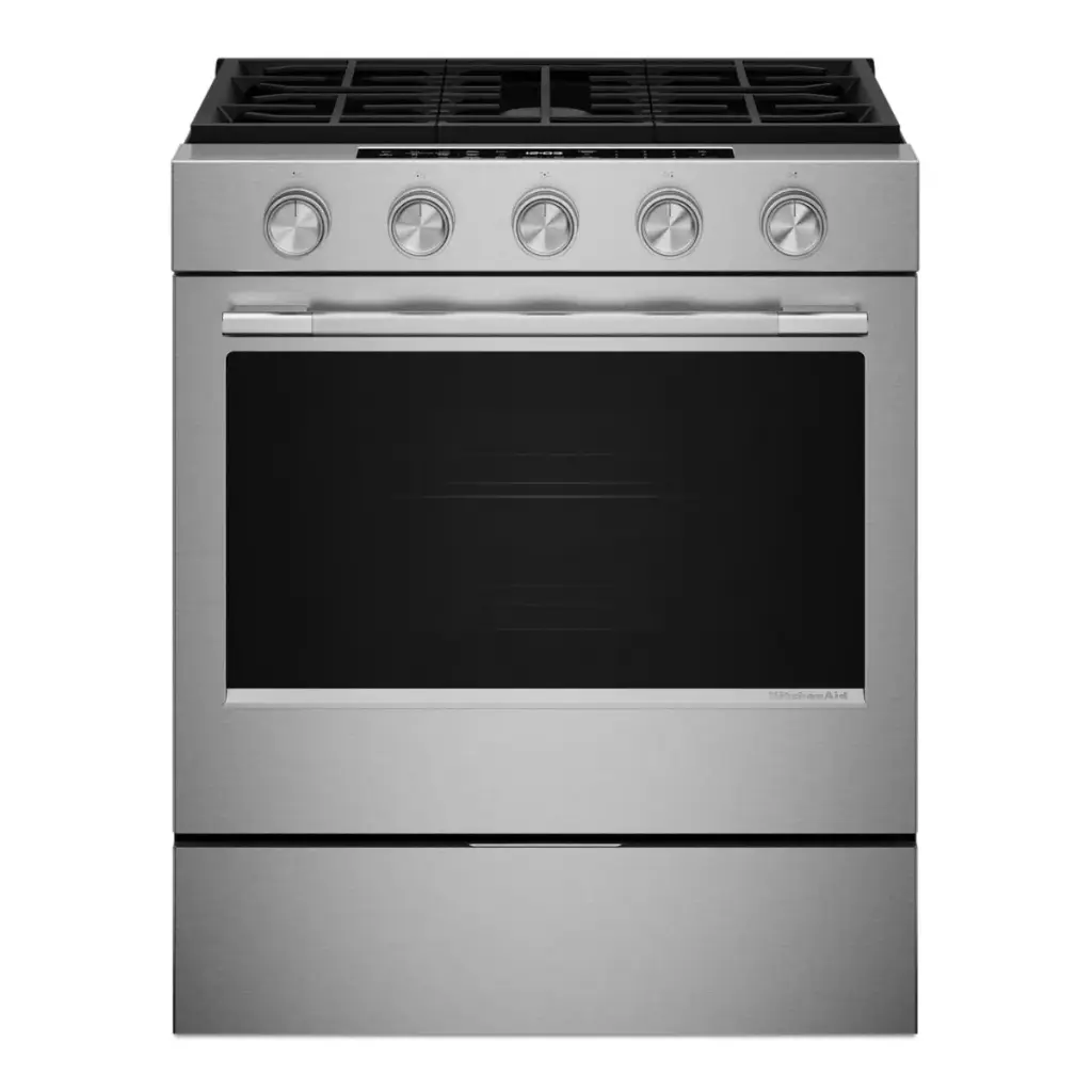 Estufa de Gas 30" Kitchenaid Gas Acero Inoxidable con PrintShield