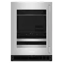 Centro de Bebidas 24" Izquierdo Kitchenaid Doble Zona Gabinete Negro/Acero Inoxidable