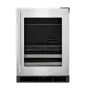 Centro de Bebidas 24" Derecho Kitchenaid Doble Zona Gabinete Negro/Acero Inoxidable