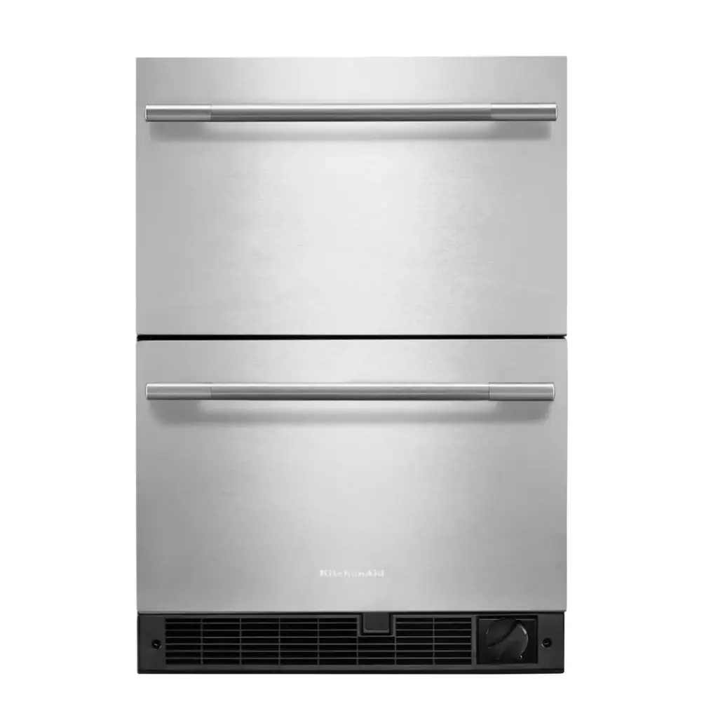 Cajones Combo Congelador/Refrigerador 24" Kitchenaid Acero Inoxidable