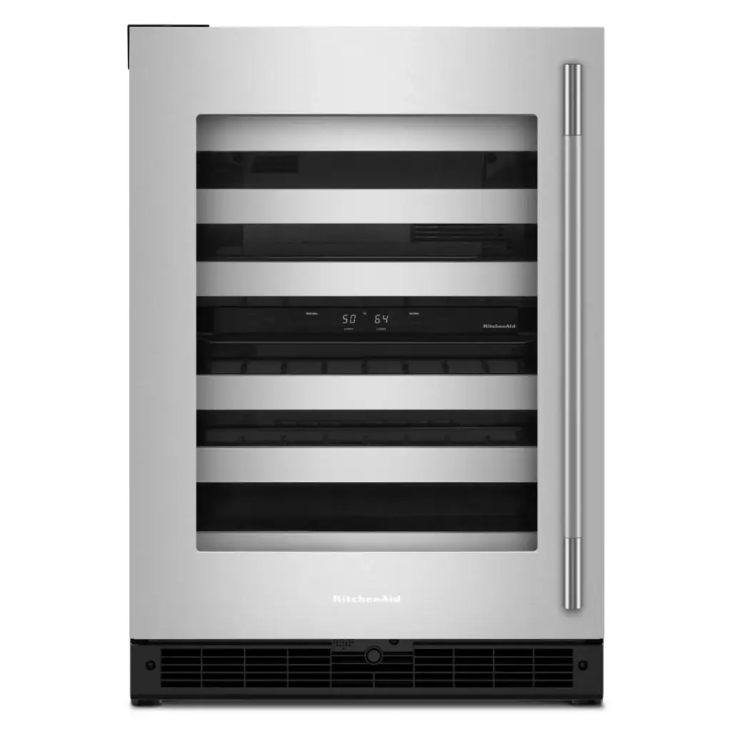 Cava de Vinos Izquierda 24" Kitchenaid Acero Inoxidable