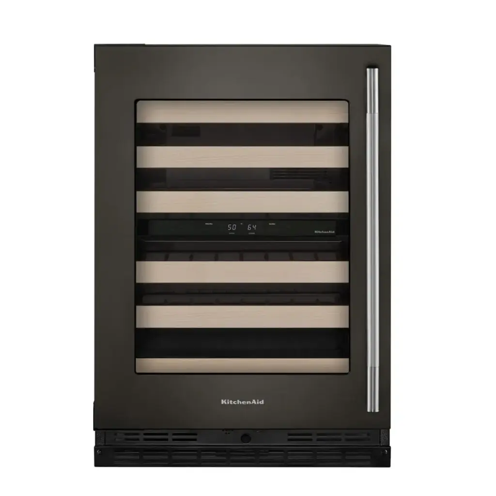 Cava de Vinos Izquierda 24" Kitchenaid Black Ore