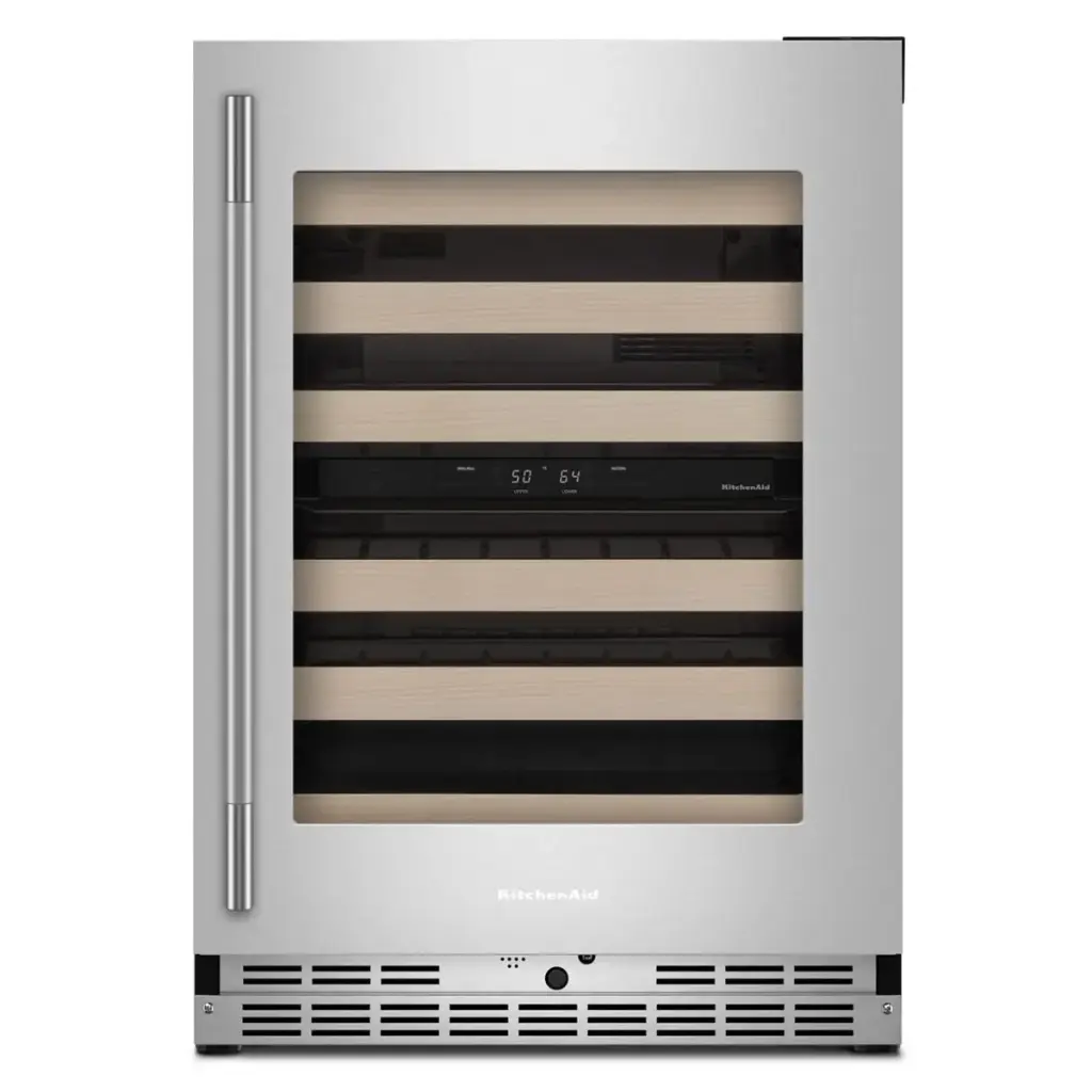 Cava de Vinos Derecha 24" Kitchenaid Acero Inoxidable con PrintShield
