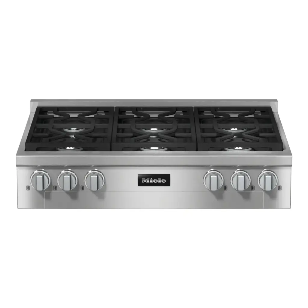 Parrilla 36" Miele con 6 Quemadores de Gas Acero inoxidable