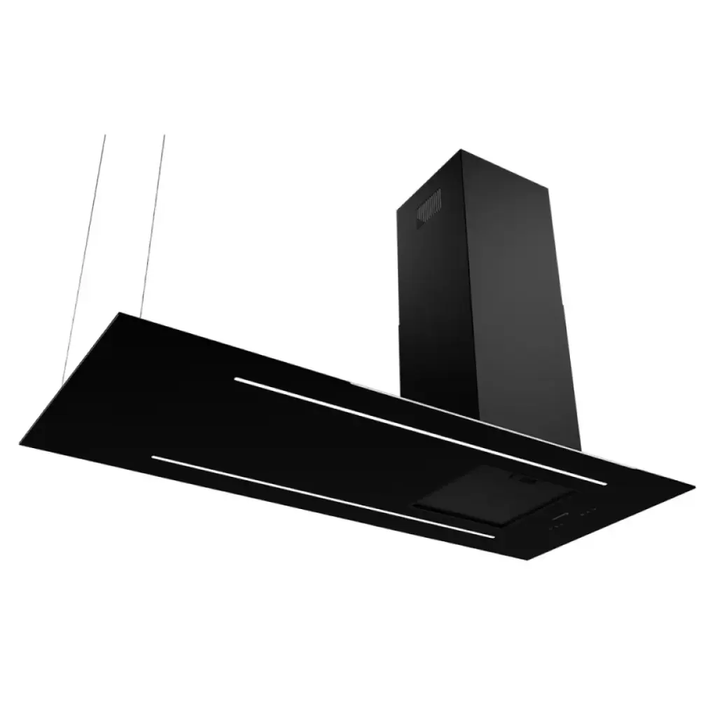 Campana Tecnolam 140 cm. Negro  Isla
