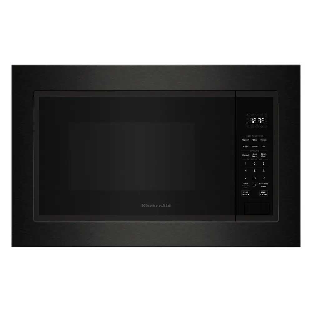 Set Microondas 2.2 con Trim de 30" Acero Negro