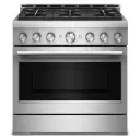 Estufa Gas 36" KitchenAid Commercial Acero Inoxidable