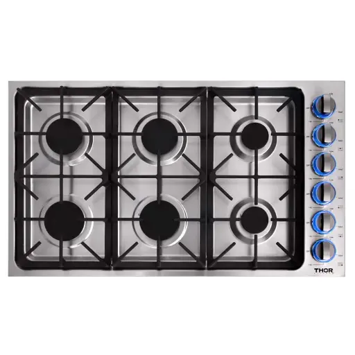 [TGC3601] Parrilla de Gas 6Q Thor 36" Acero Inox