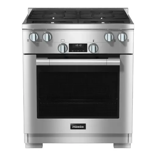[HR 1124-3 LP] Estufa 30" Miele con 4 Quemadores de Gas Acero inoxidable