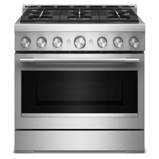 [KFGS936SSS] Estufa Gas 36" KitchenAid Commercial Acero Inoxidable