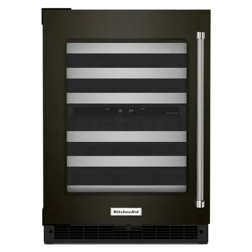 [KUWL314KBS] Cava de Vinos 24" Kitchenaid Izquierdo Acero Negro