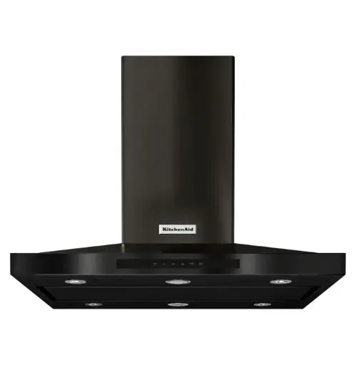 [KVIB606DBS] Campana Isla 36" Kitchenaid 600 CFM Acero Negro