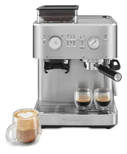 [KES6551SX] Cafetera Espresso Semiautomática Kitchenaid con Molino Stainless Steel