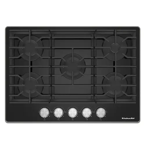 [KCGG530PBL] Parrilla de Gas KitchenAid  30" Vidrio Negro