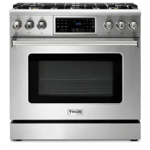 [TRG3601LP] Estufa Gas Profesional 36" Thor Acero Inoxidable
