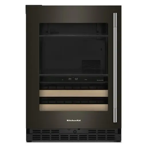 [KUBL524SBE] Centro de Bebidas 24" Izquierdo Kitchenaid Doble Zona Black Ore