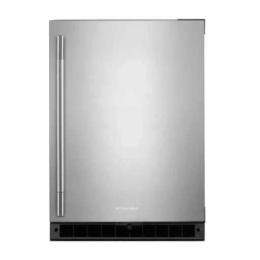 [KURR124SSB] Friogobar Derecho 24" Kitchenaid Gabinete Negro/Acero Inoxidable