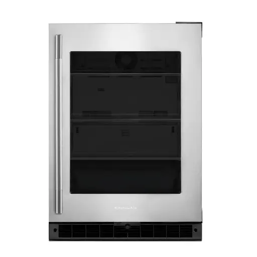 [KURR324SSB] Frigobar Derecho 24" Kitchenaid Gabinete Negro/Acero Inoxidable
