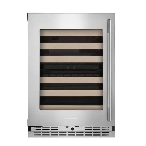 [KUWL524SPS] Cava de Vinos Izquierda 24" Kitchenaid Acero Inoxidable con PrintShield